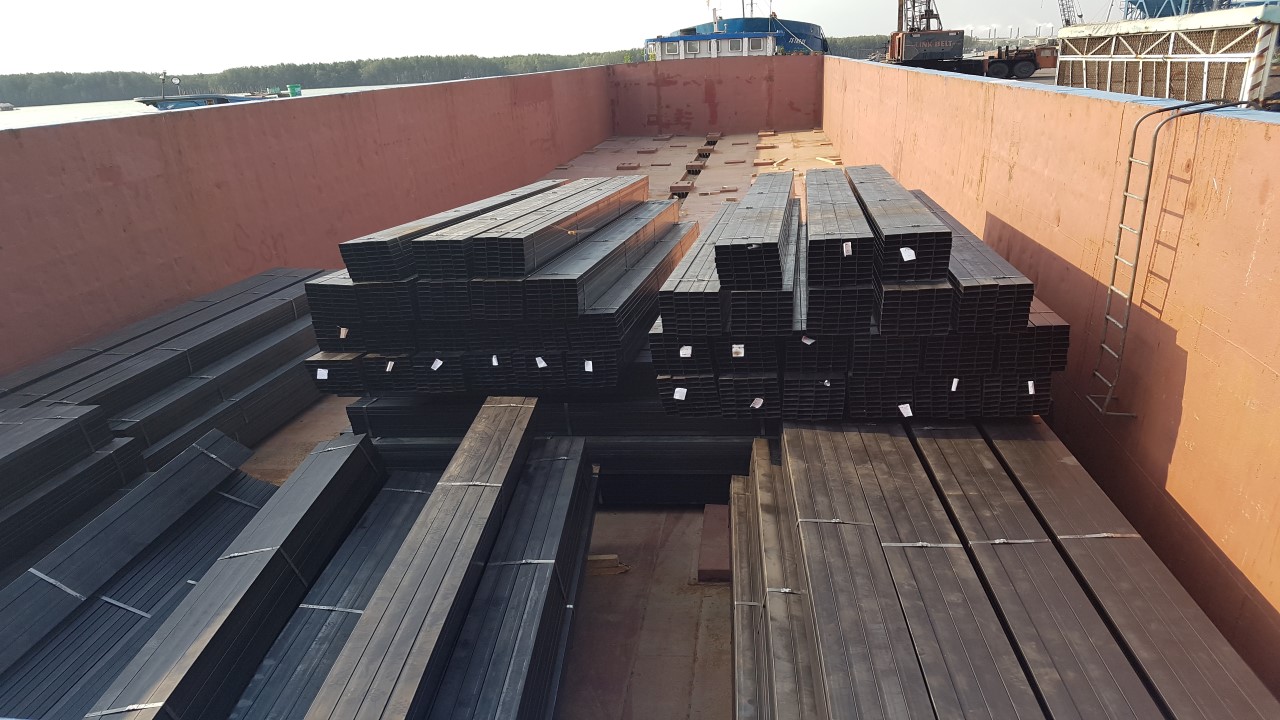 TRANSPORTATION BEAM STEEL FROM BA RIA VUNG TAU TO PHNOM PENH BY BARGE